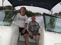 Daddy Enjoying The New Boat...