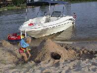 Buried Melissa In The Sand...