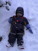 Making A Snowangel...